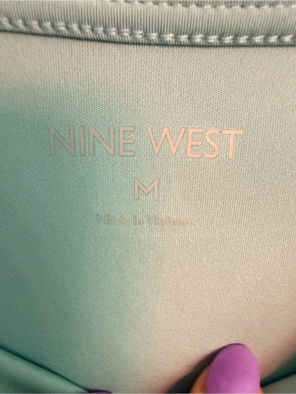 NWT Nine West Sculpt Squareneck Tank Top Color Green Size M - Picture 6 of 9